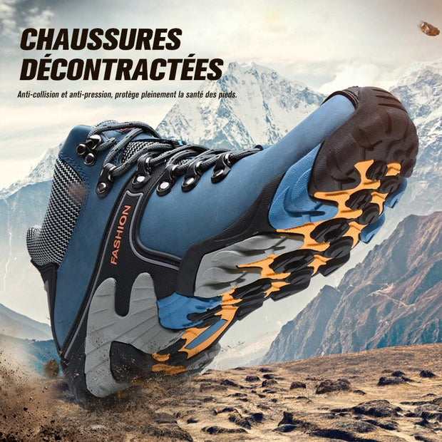 Fizzhiss Nouvelles chaussures de sport de plein air antidérapantes imperméables d'hiver, chaussures de neige d'alpinisme