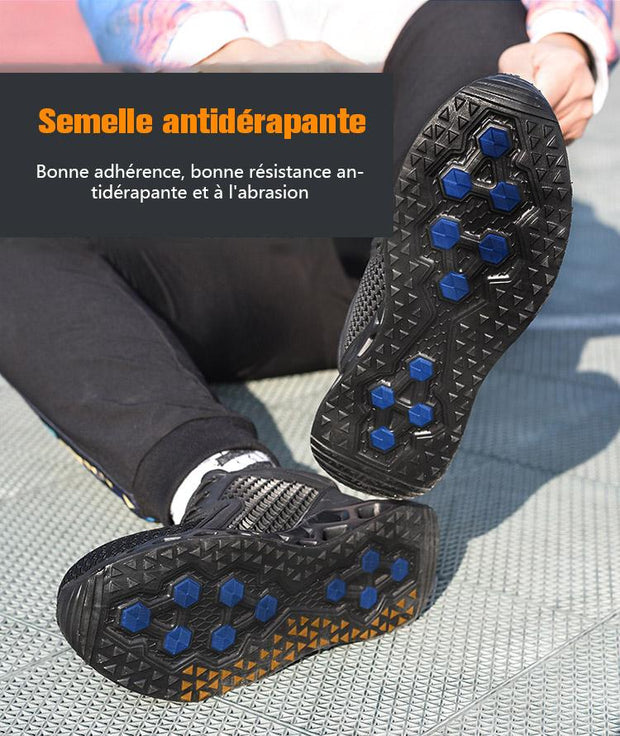 Fizzhiss Nouvelles chaussures de sécurité anti-fracassement et anti-perçage tissées volantes