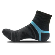 Chaussette de compression bleu et grise