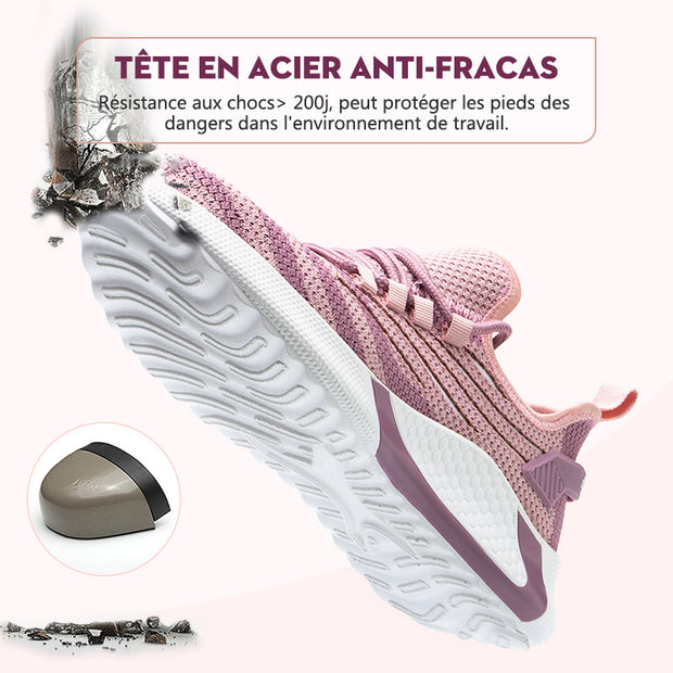 Fizzhiss S3 Nouvelles chaussures de sécurité anti-smash pour femmes