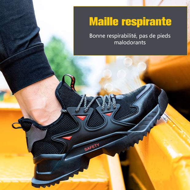 Fizzhiss S3 Quatre saisons de nouvelles chaussures de travail anti-fracas et anti-crevaison