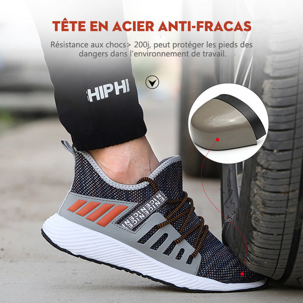 Fizzhiss Chaussures de sécurité Bottes pour hommes  légères