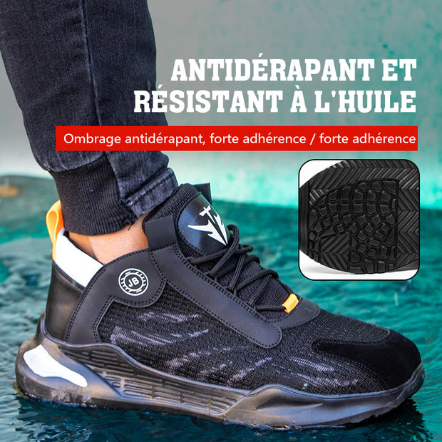 Fizzhiss Chaussures de travail de sécurité à la mode anti-fracassantes, anti-crevaison et antidérapantes