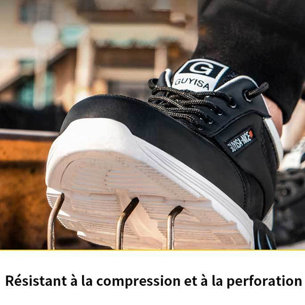 Fizzhiss Déodorant léger, fond souple, chaussures de travail anti-smash et anti-piercing