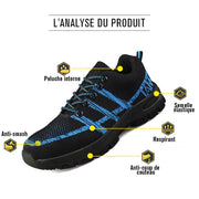 Fizzhiss Chaussures de protection de haute qualité antidérapantes et résistantes aux crevaisons