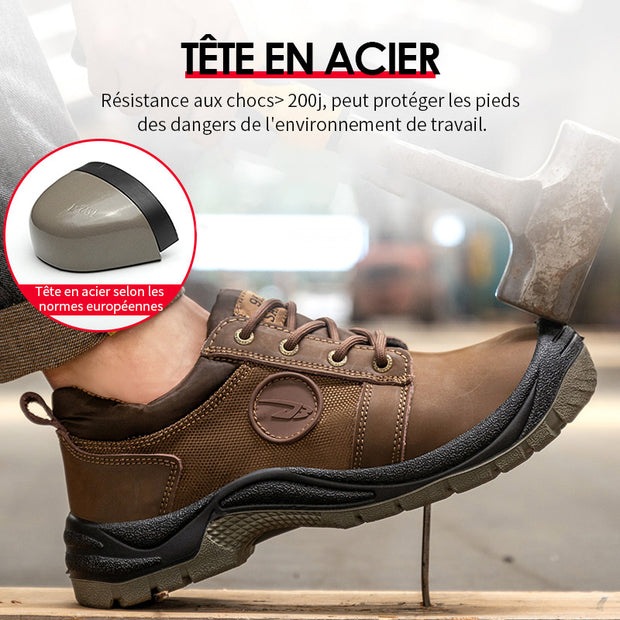 Fizzhiss S3 Chaussures de travail imperméables de qualité sécuritaire