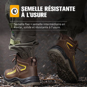 Fizzhiss Chaussures de sécurité imperméables et incassables à la mode