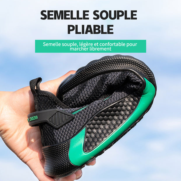 Fizzhiss nouvelles chaussures de sécurité anti-smash mode pour hommes