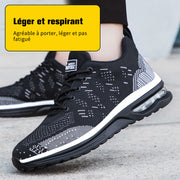 Fizzhiss Nouvelles chaussures de sécurité anti-crevaison, respirantes, légères et résistantes à l'abrasion