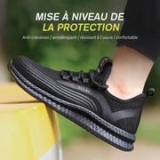 Fizzhiss Chaussures de sécurité anti-crevaison résistantes à l'usure