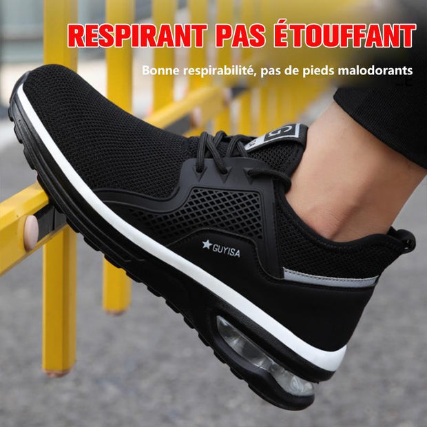 Fizzhiss Chaussures de sécurité chaudes et légères anti-smash et anti-coup de couteau