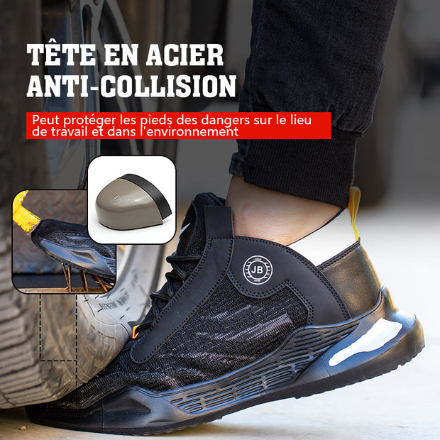 Fizzhiss Chaussures de travail de sécurité à la mode anti-fracassantes, anti-crevaison et antidérapantes