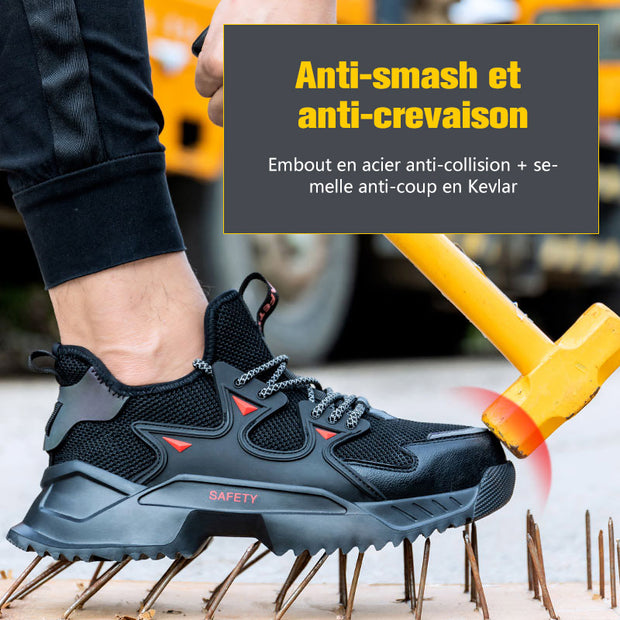 Fizzhiss S3 Quatre saisons de nouvelles chaussures de travail anti-fracas et anti-crevaison