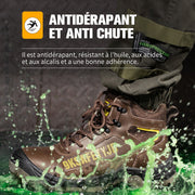 Fizzhiss Chaussures de sécurité imperméables et incassables à la mode