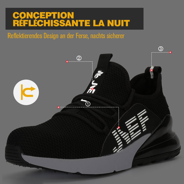 Fizzhiss Chaussures de travail anti-smash et anti-crevaison mode homme