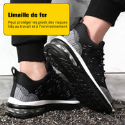 Fizzhiss Nouvelles chaussures de sécurité anti-crevaison, respirantes, légères et résistantes à l'abrasion