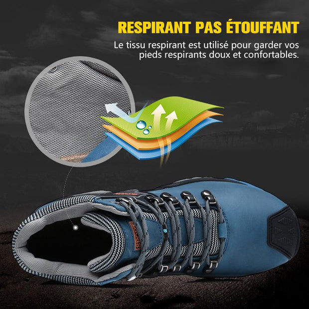 Fizzhiss Nouvelles chaussures de sport de plein air antidérapantes imperméables d'hiver, chaussures de neige d'alpinisme