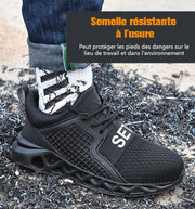 Fizzhiss Nouvelles chaussures de sécurité anti-fracassement et anti-perçage tissées volantes