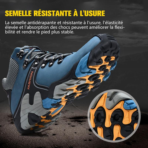 Fizzhiss Nouvelles chaussures de sport de plein air antidérapantes imperméables d'hiver, chaussures de neige d'alpinisme