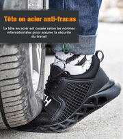 Fizzhiss Nouvelles chaussures de sécurité anti-fracassement et anti-perçage tissées volantes