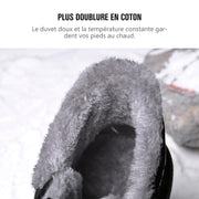 Fizzhiss Bottes d'hiver antidérapantes et imperméables et chaussures chaudes en velours