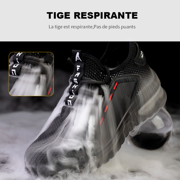 Fizzhiss Chaussures de protection mode respirantes ultra-légères d'été